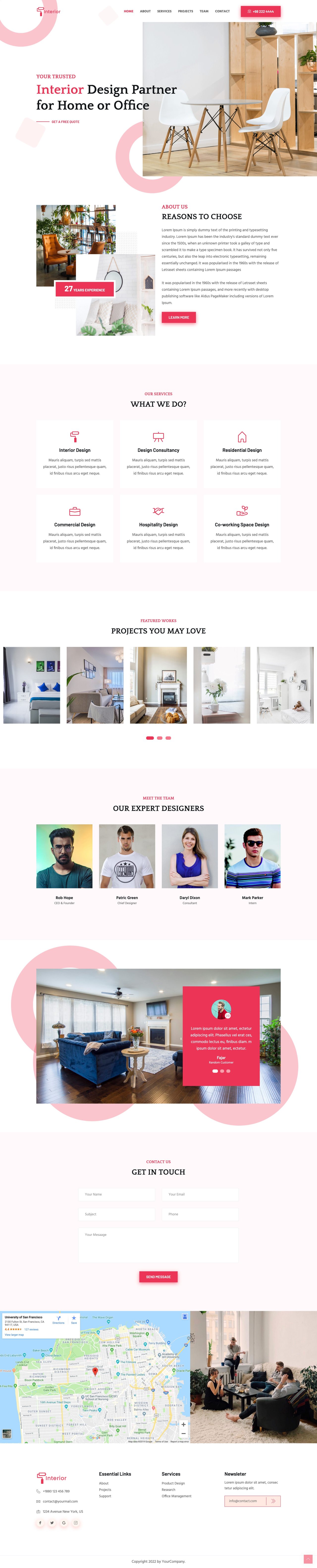 Interior Lite Website Screenshot