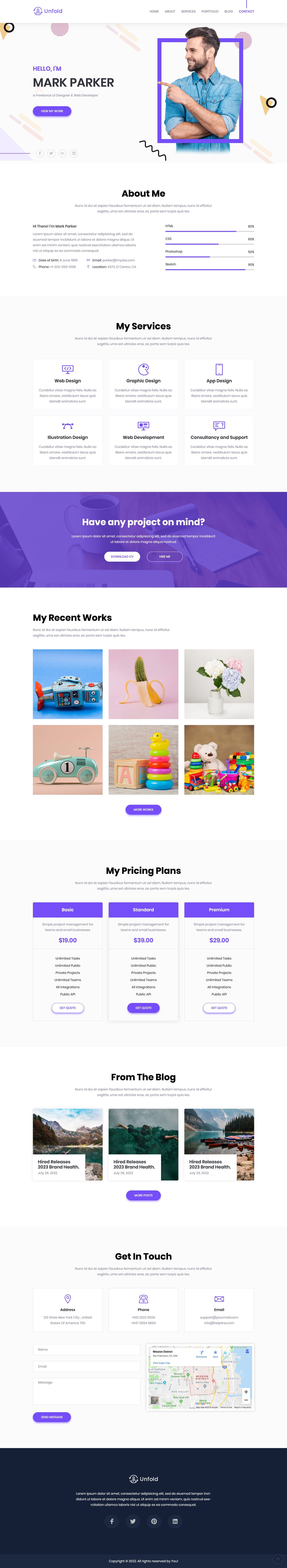Unfold Lite Website Screenshot