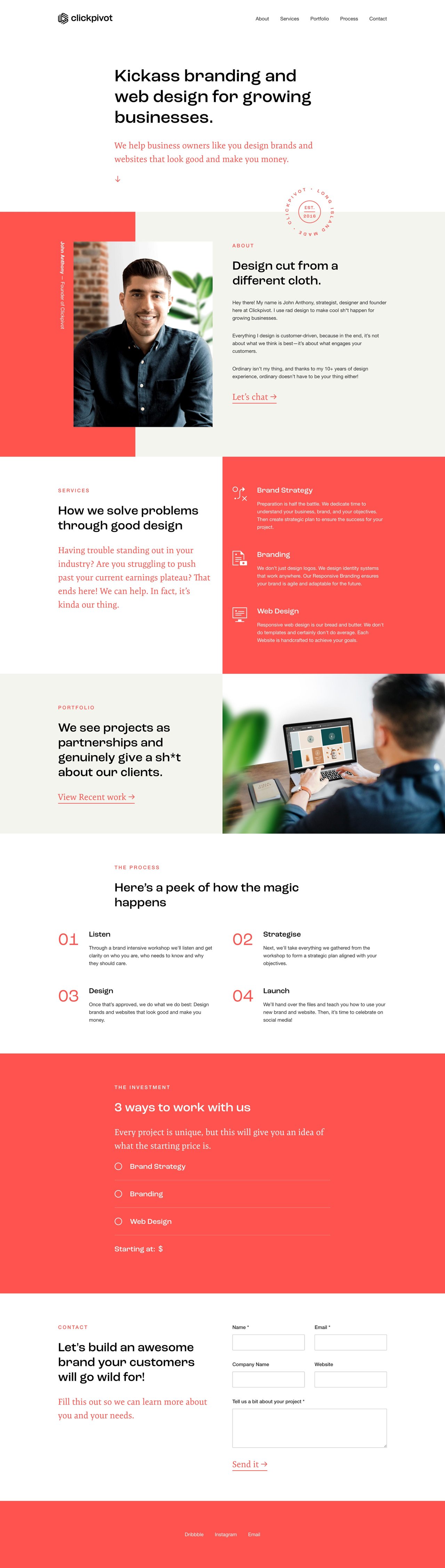 Clickpivot Website Screenshot