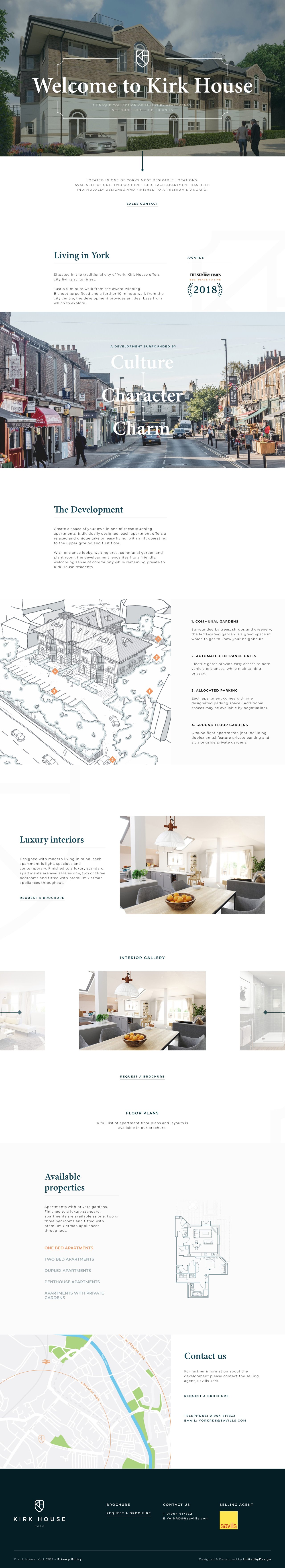 Kirk House Website Screenshot
