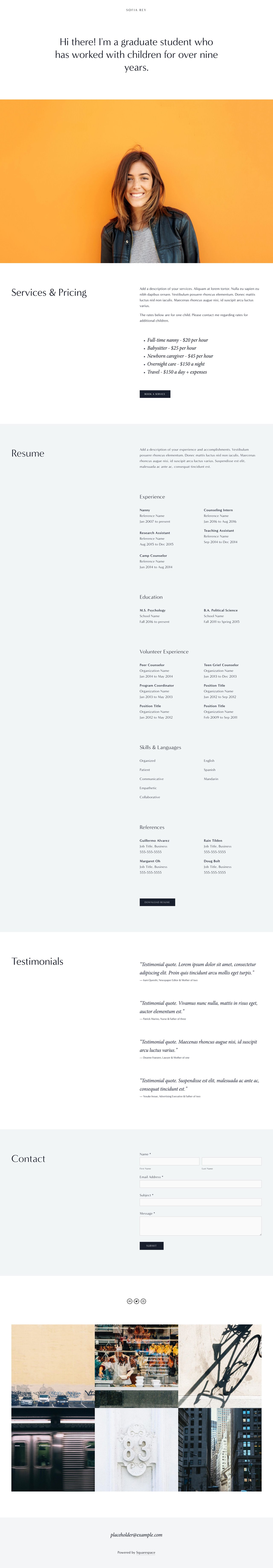 Sofia Website Screenshot