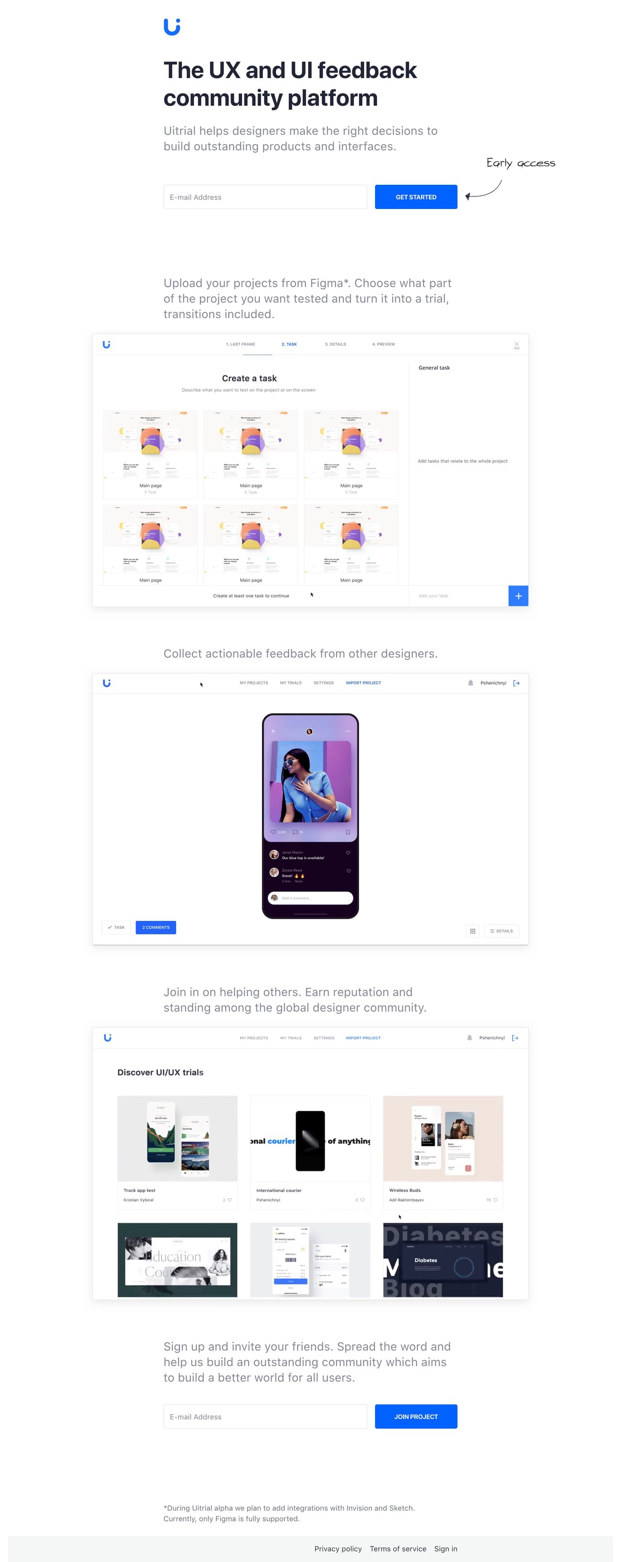 UITrial Website Screenshot