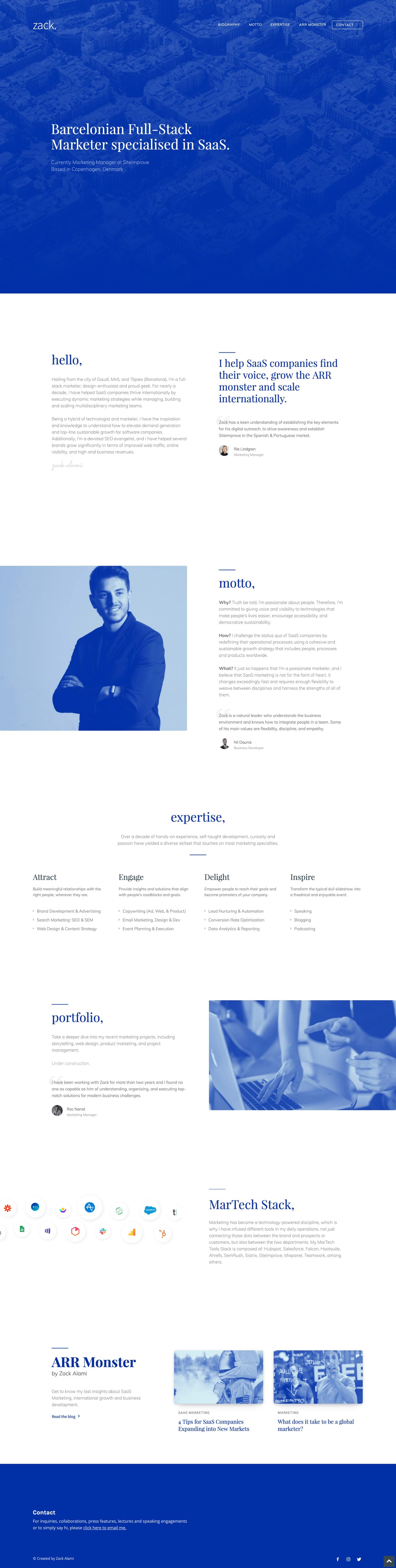 Zack Alami Website Screenshot