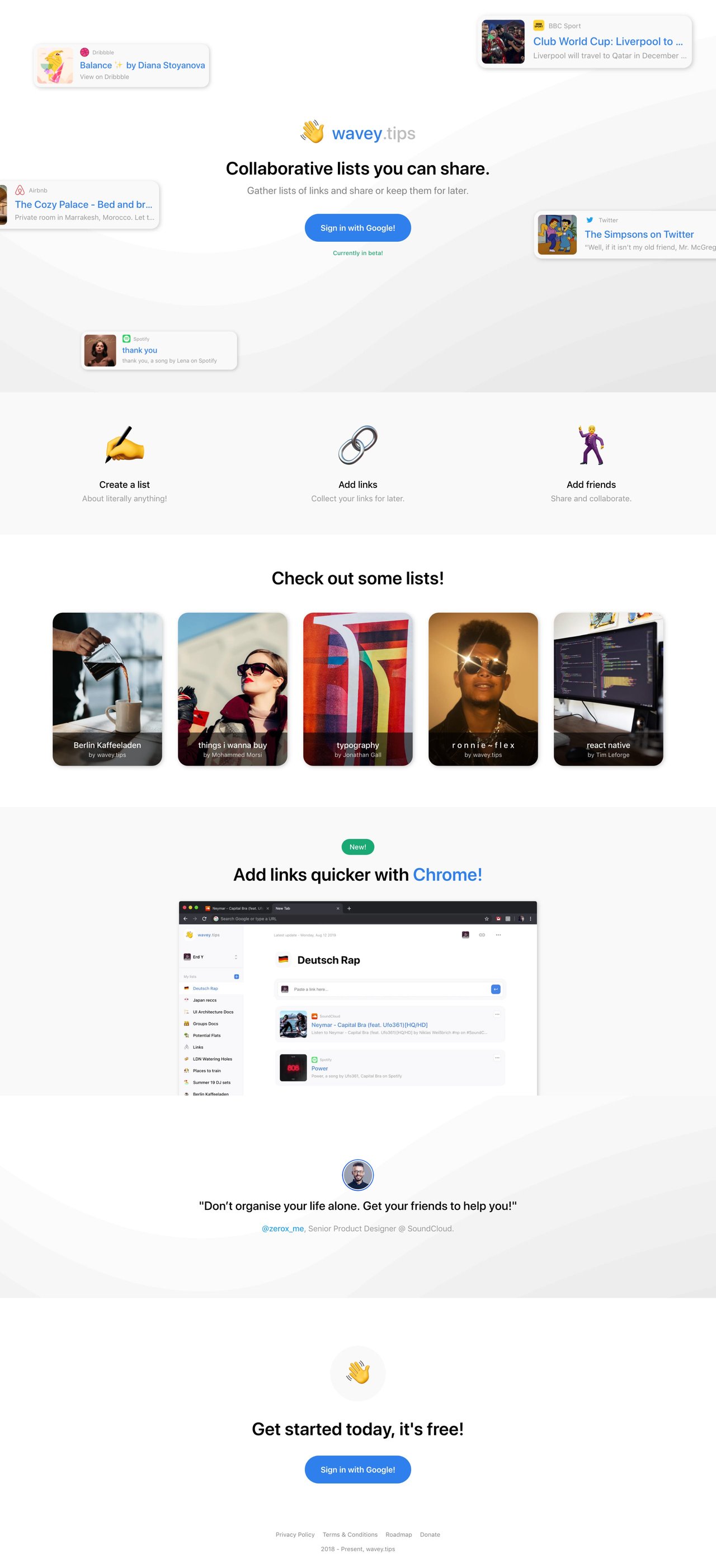 wavey.tips Website Screenshot