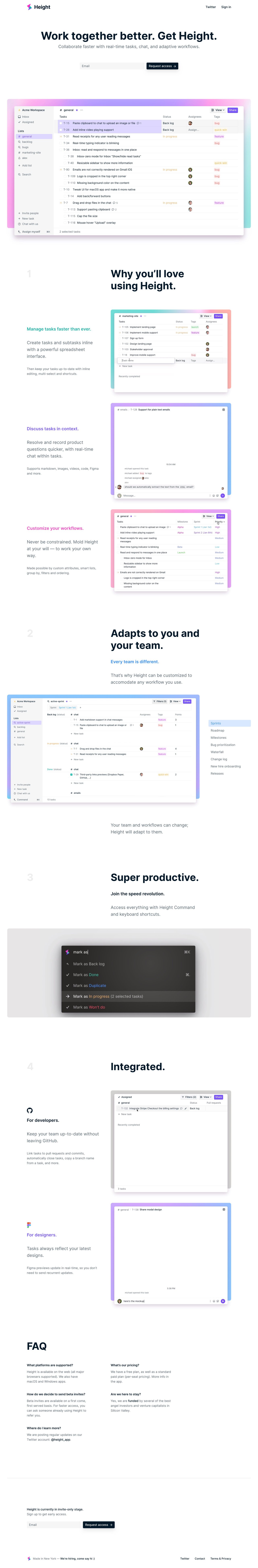 Height Website Screenshot