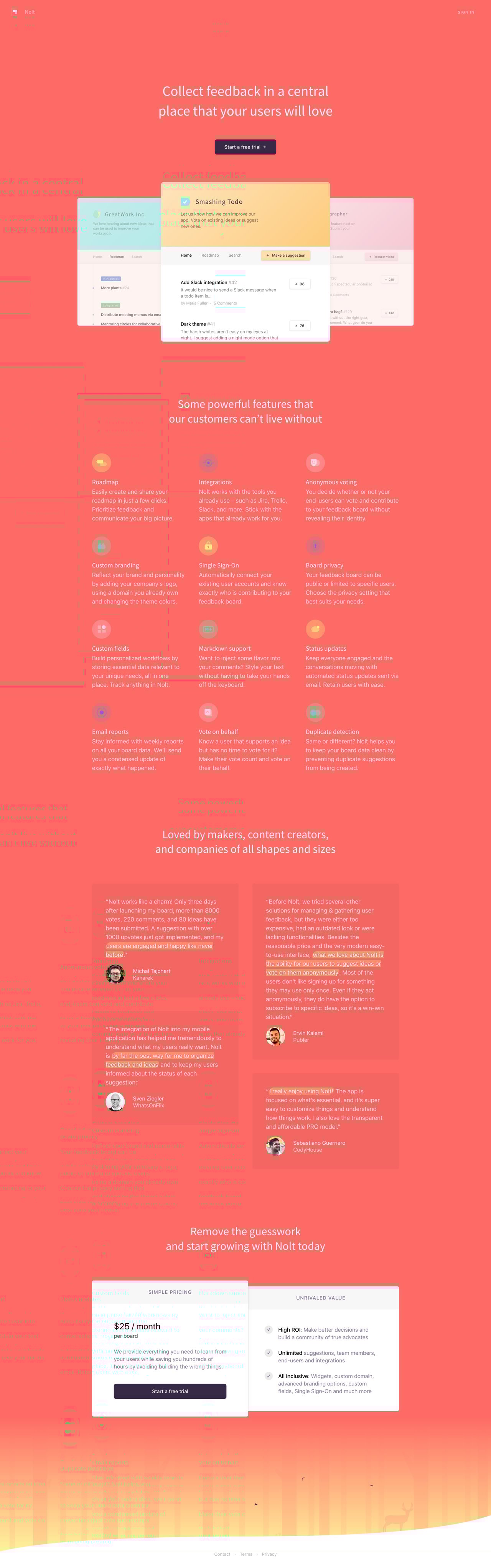 Nolt Website Screenshot