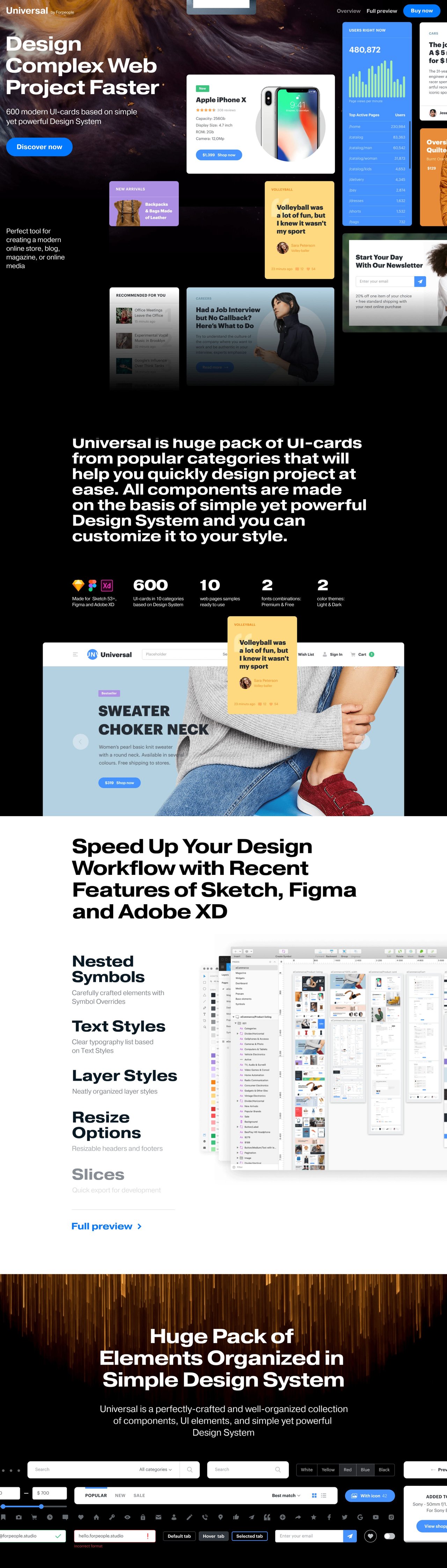 Universal UI Kit Website Screenshot
