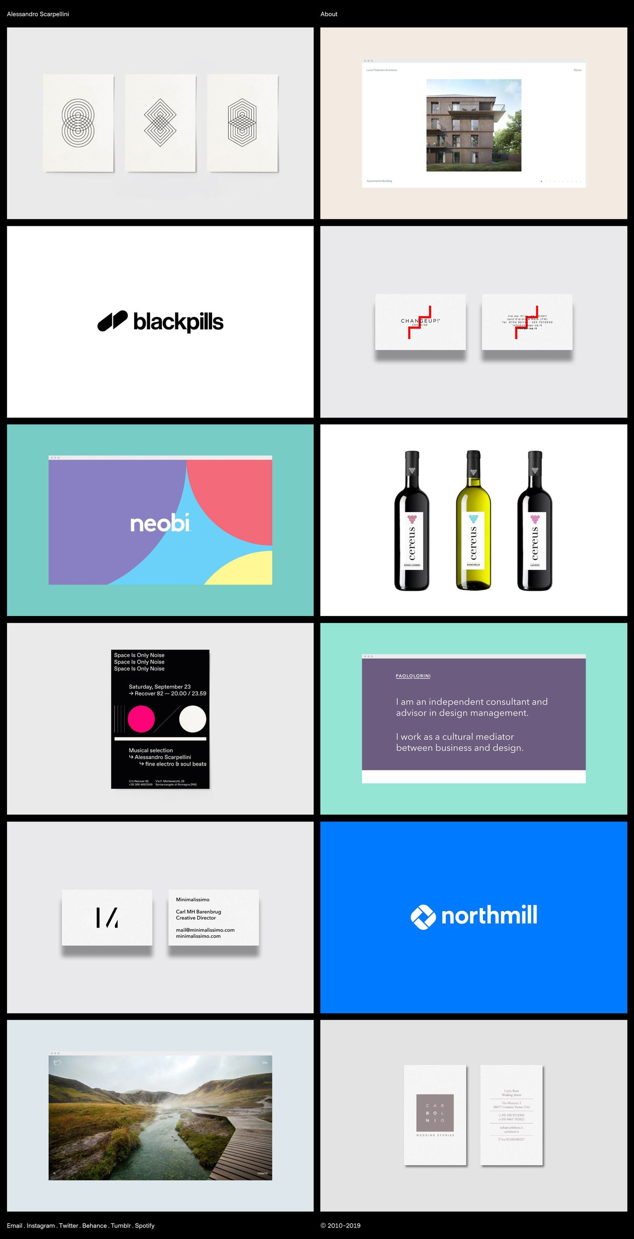 Alessandro Scarpellini Website Screenshot