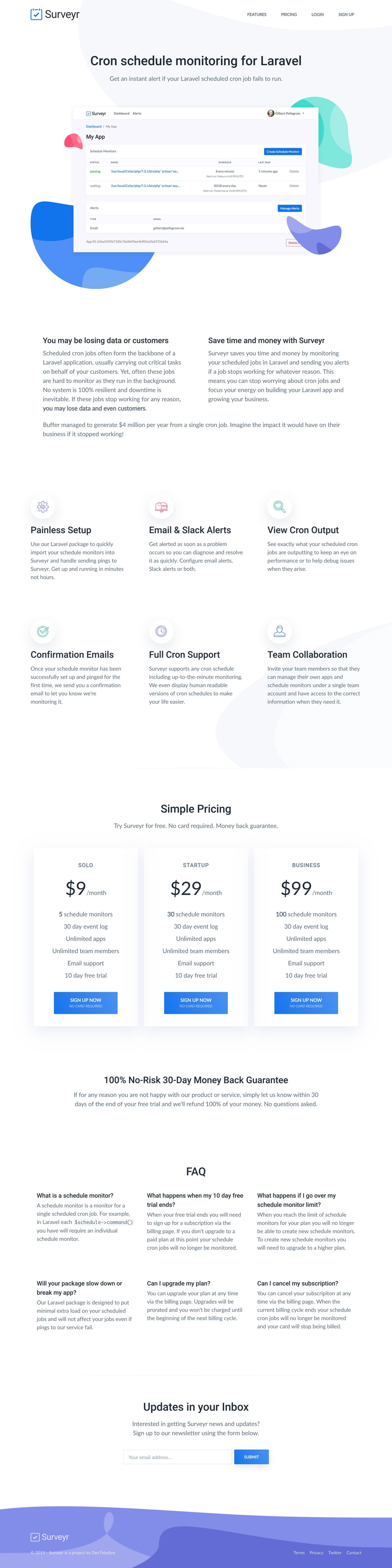 Surveyr Website Screenshot