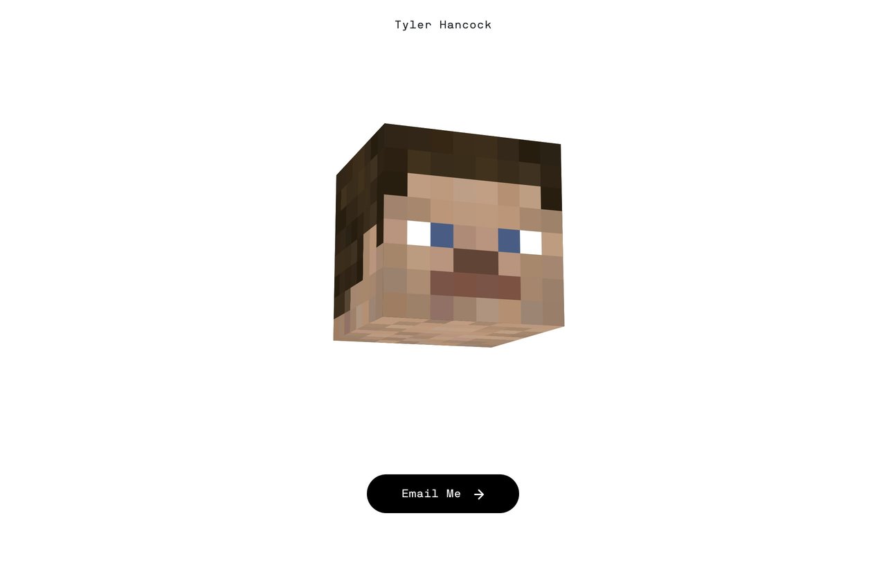 Tyler Hancock Website Screenshot