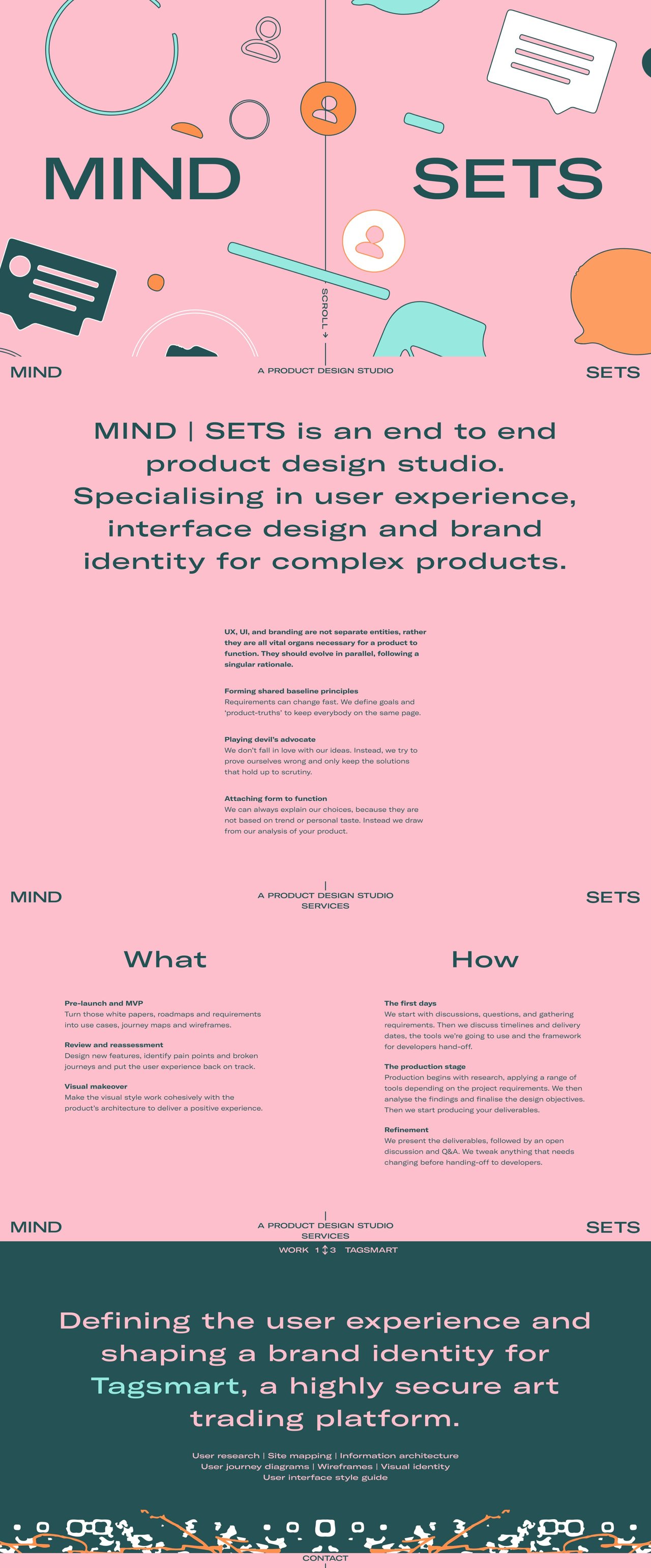 MIND | SETS Website Screenshot