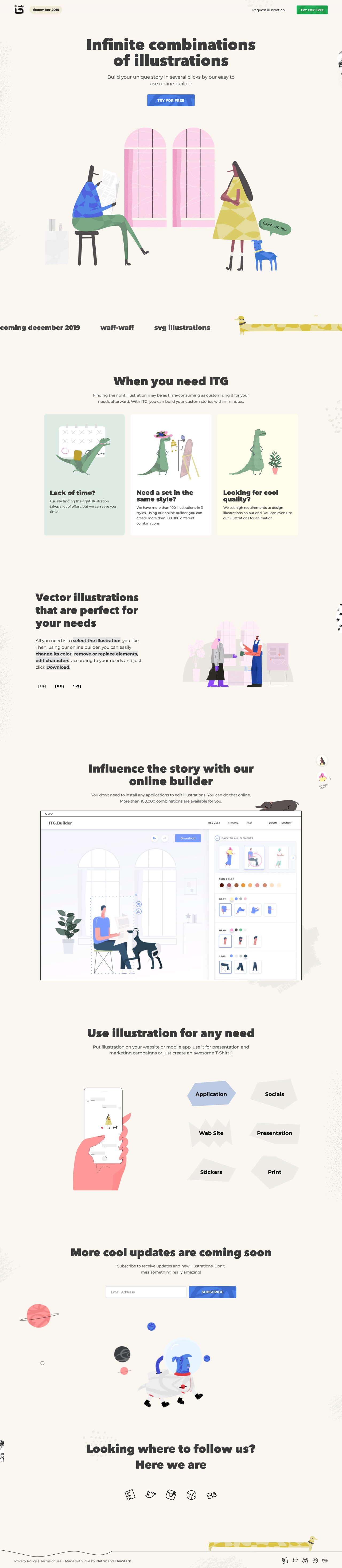 ITG Website Screenshot