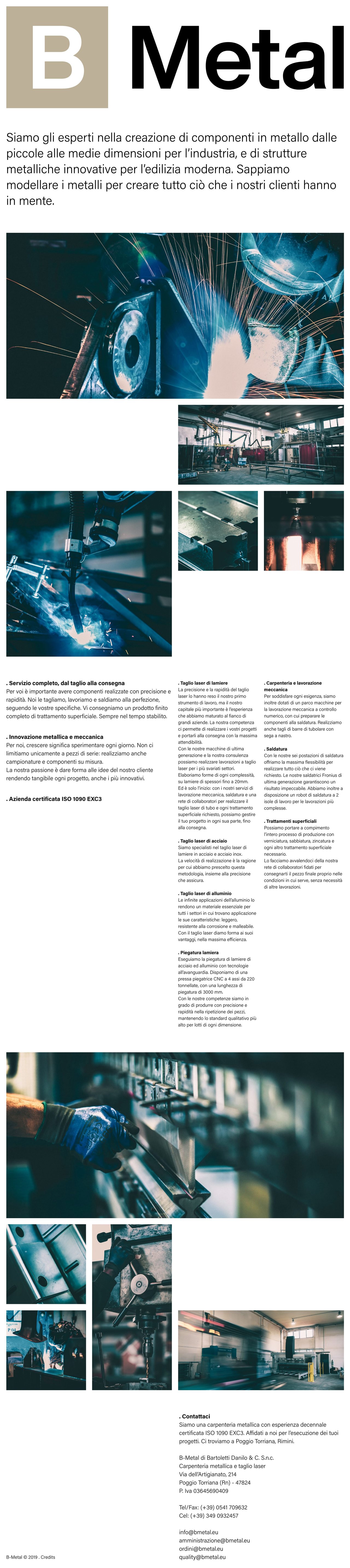 B-Metal Website Screenshot