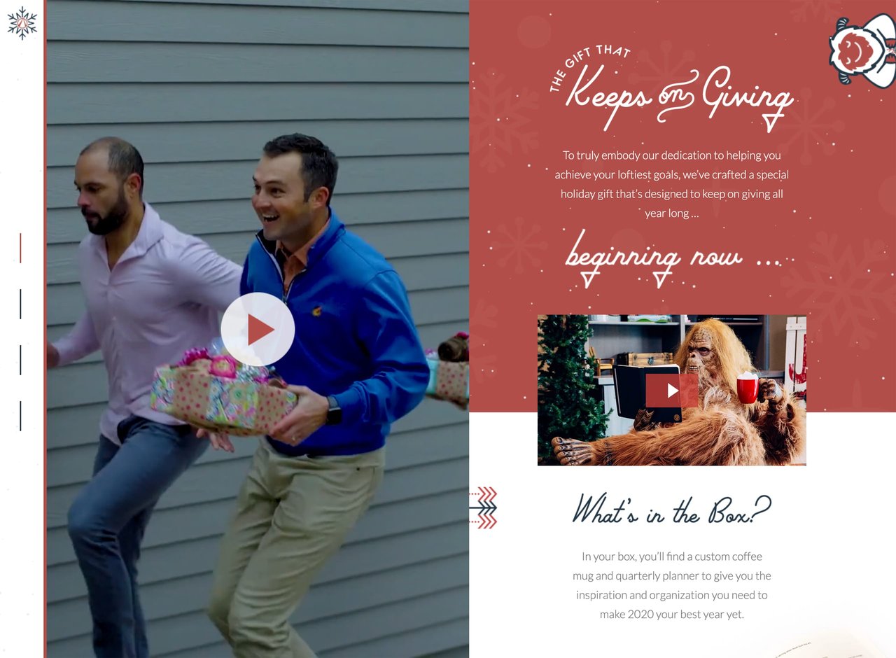 The Gift That Keeps On Giving Website Screenshot