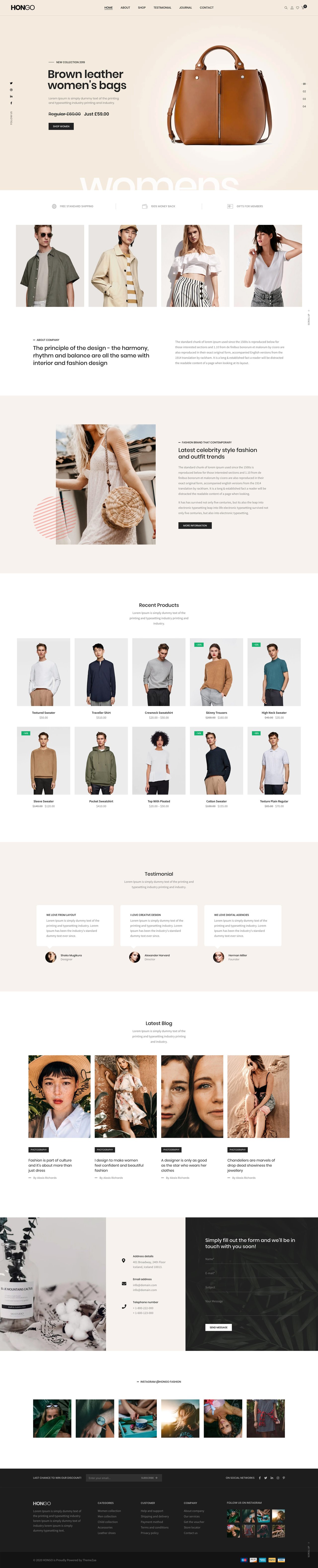 Hongo Website Screenshot