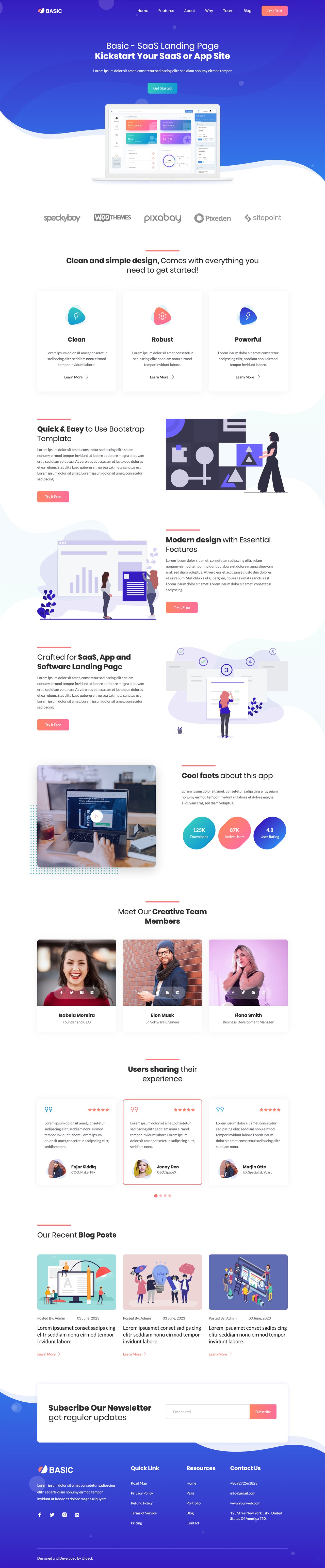 Basic Lite Website Screenshot