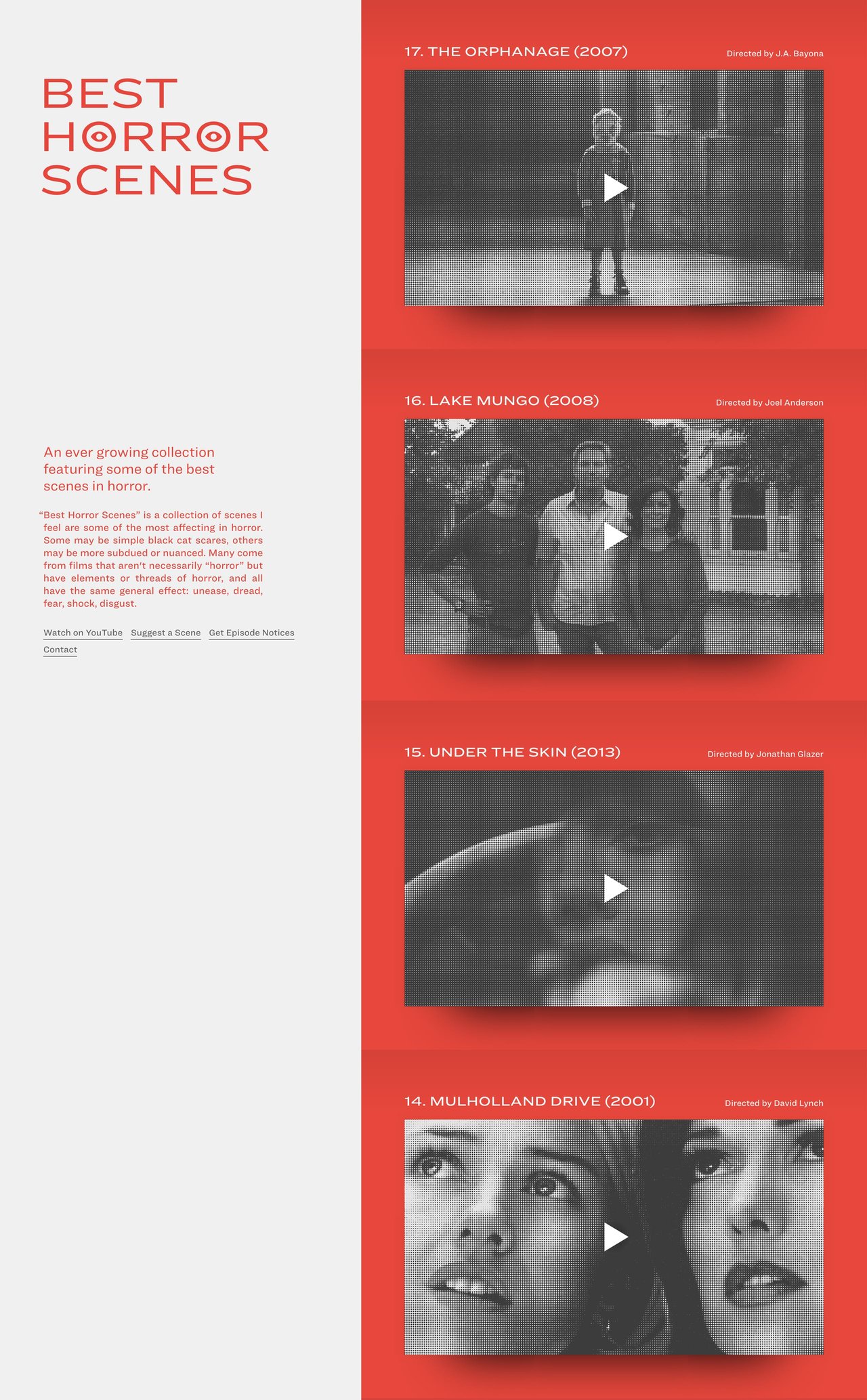 Best Horror Scenes Website Screenshot