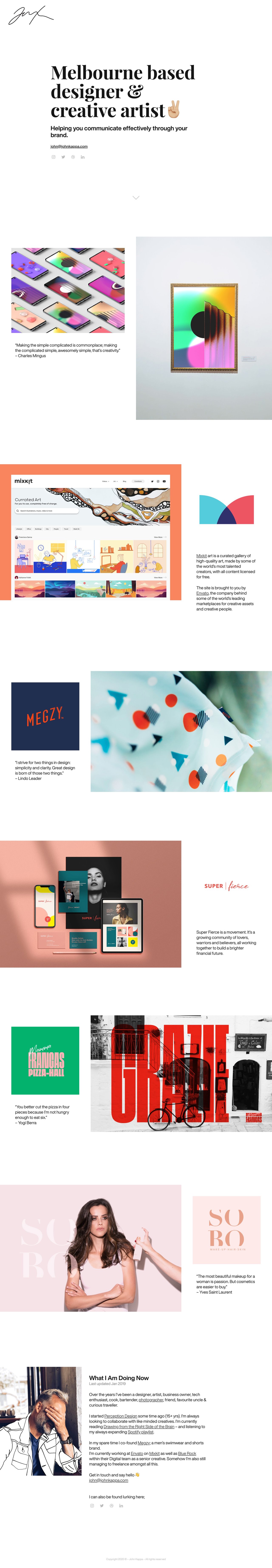 John Kappa Website Screenshot