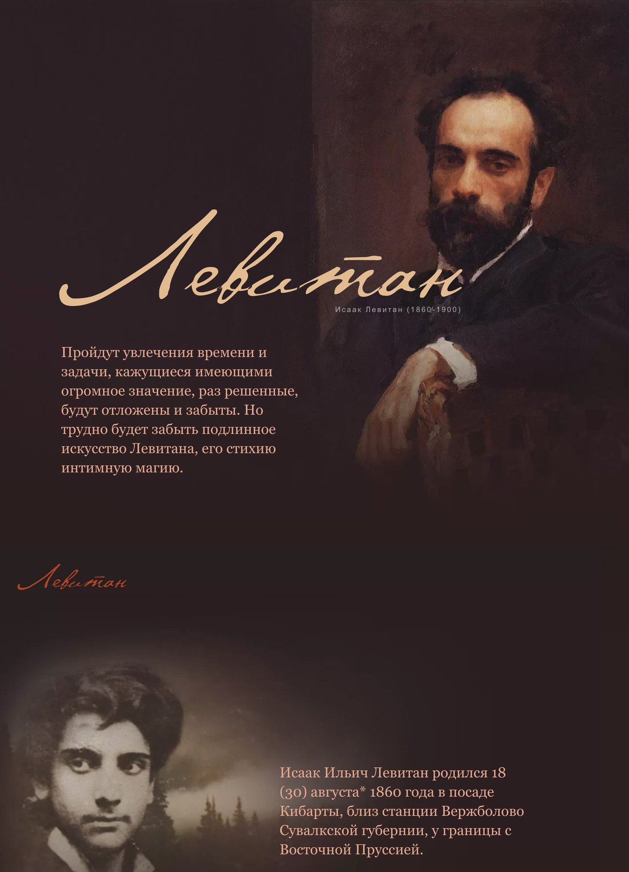 Isaac Levitan Website Screenshot