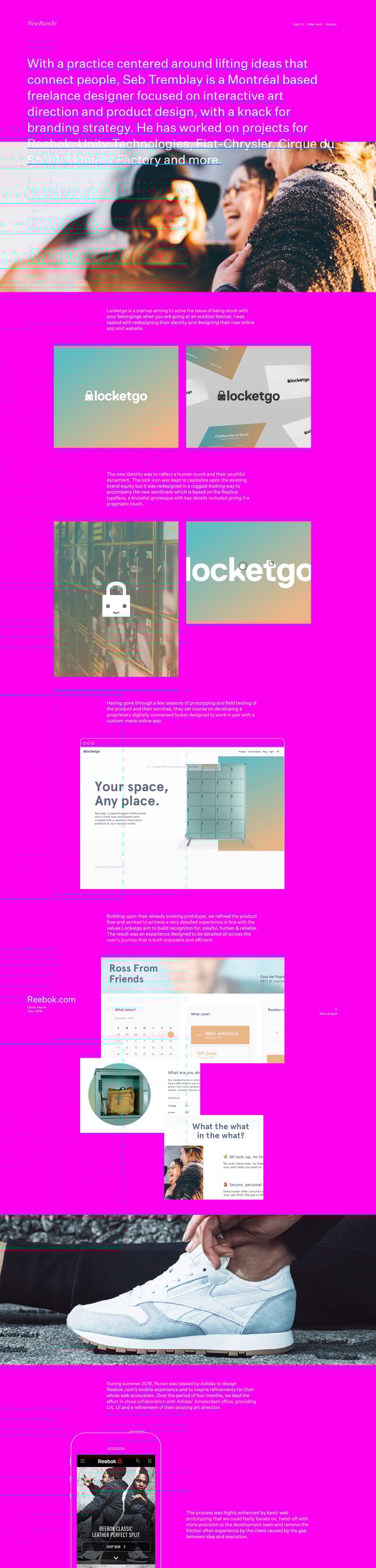 NewBambi Website Screenshot