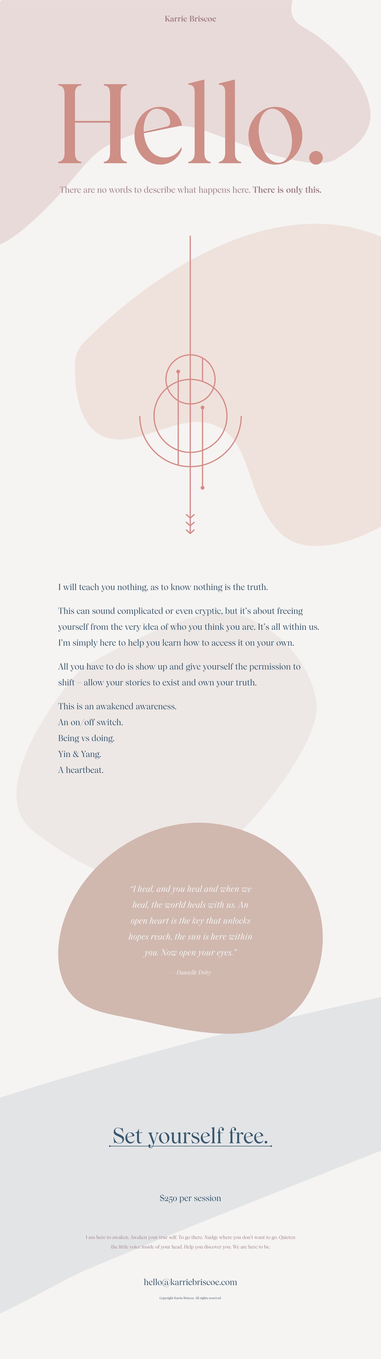 Karrie Briscoe Website Screenshot