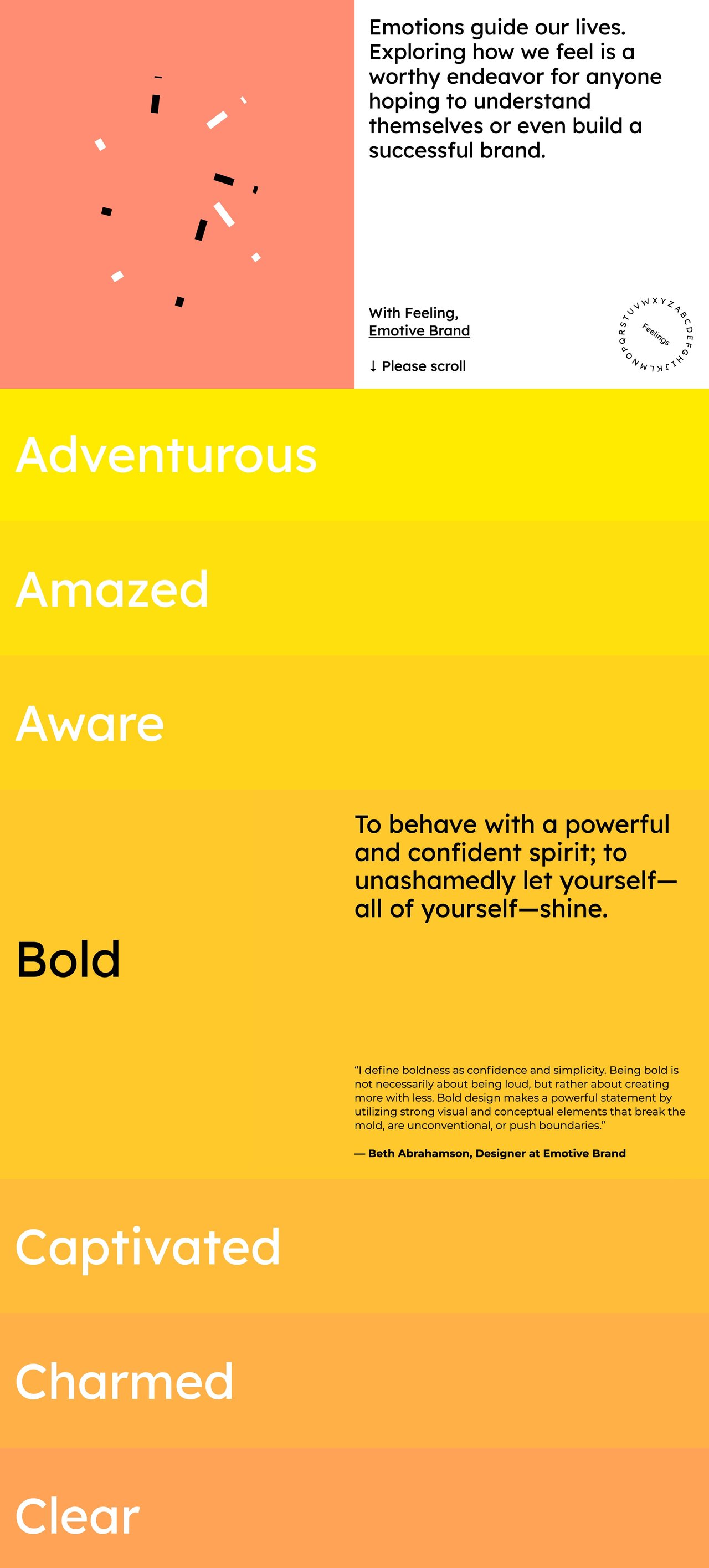 Emotive Feels Website Screenshot