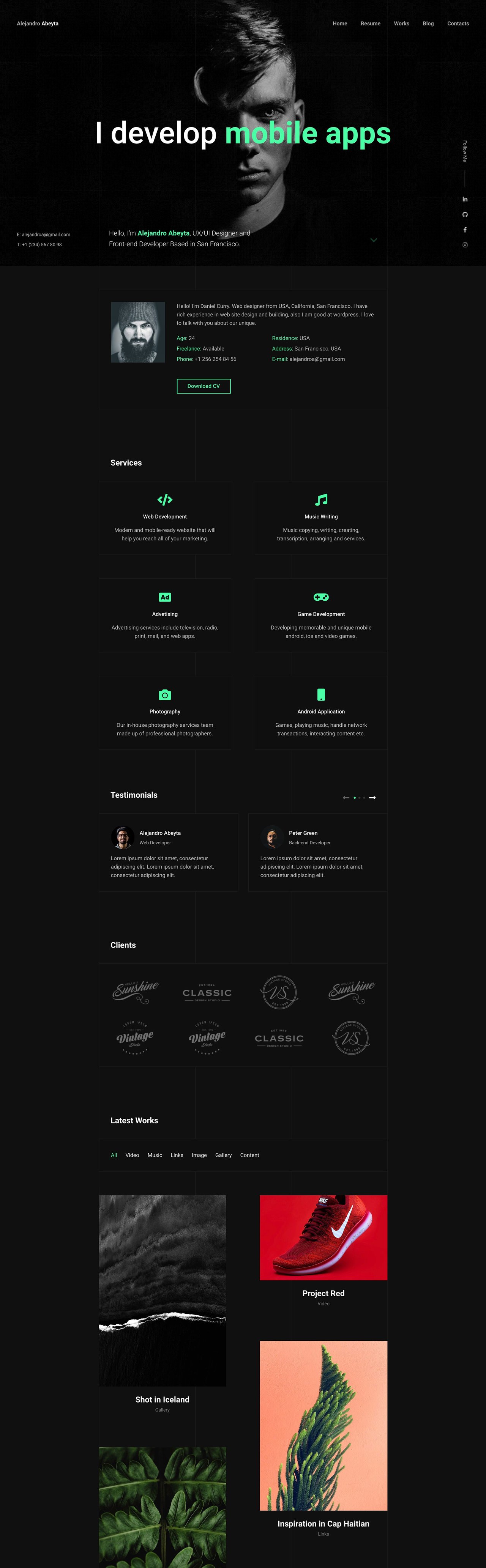 Cvio Website Screenshot