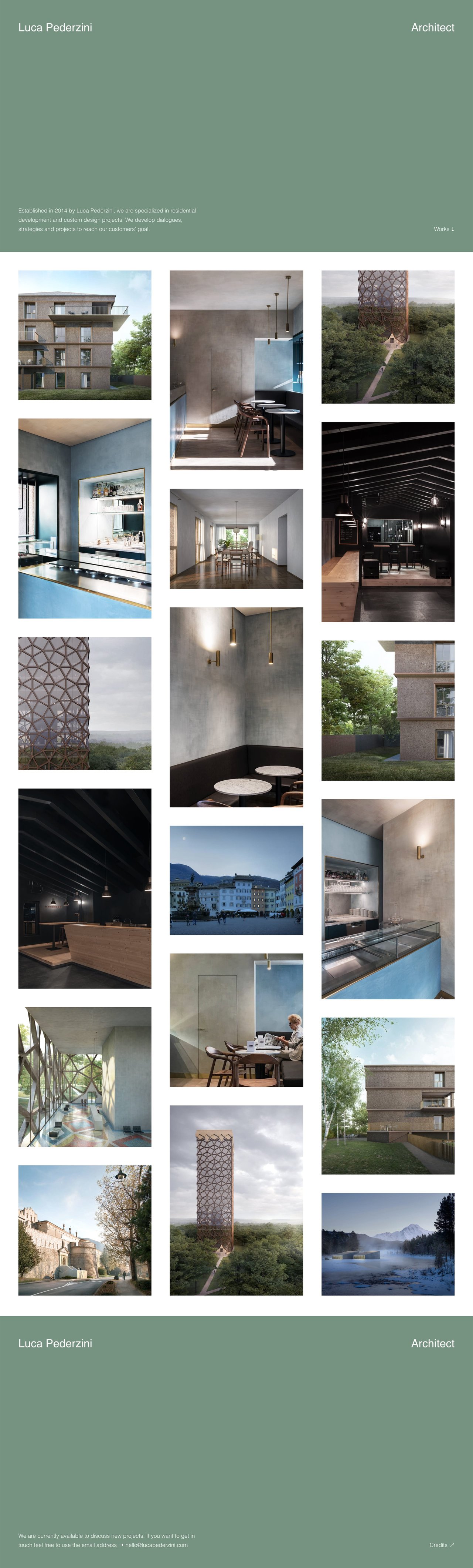 Luca Pederzini Website Screenshot