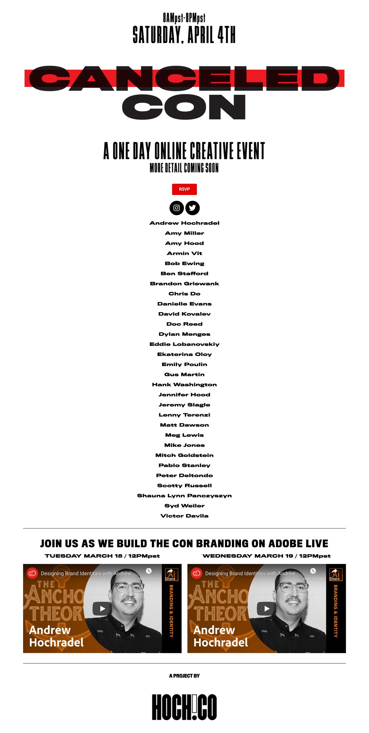 CanceledCon Website Screenshot