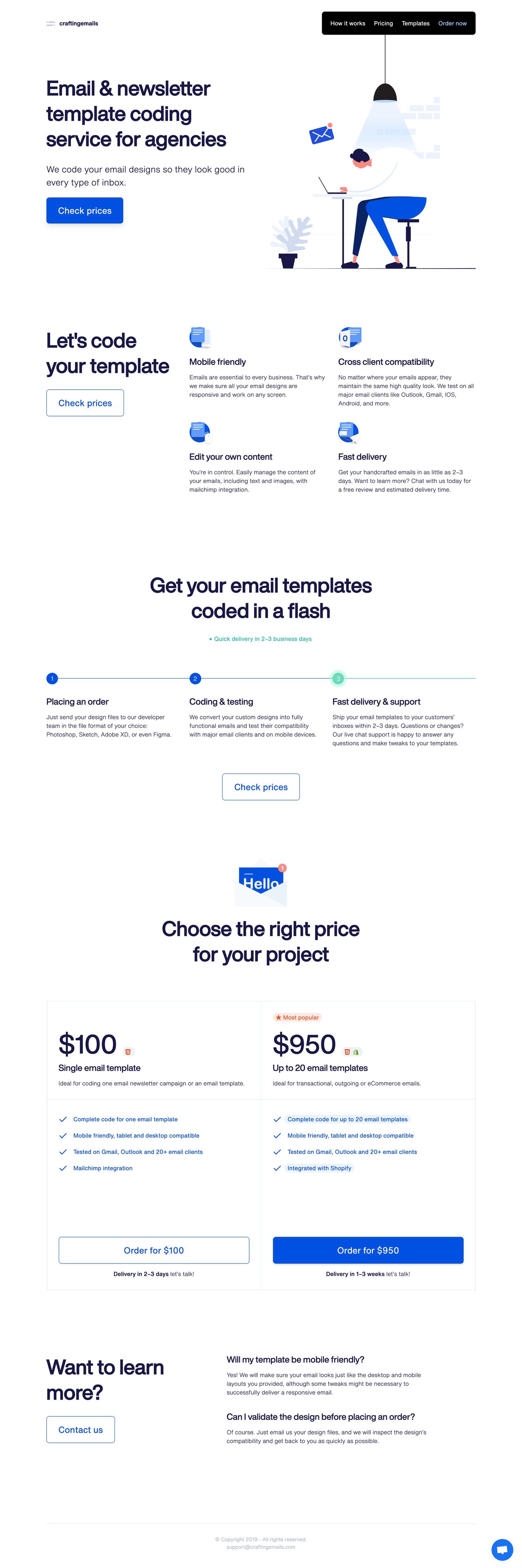 Crafting Emails Website Screenshot