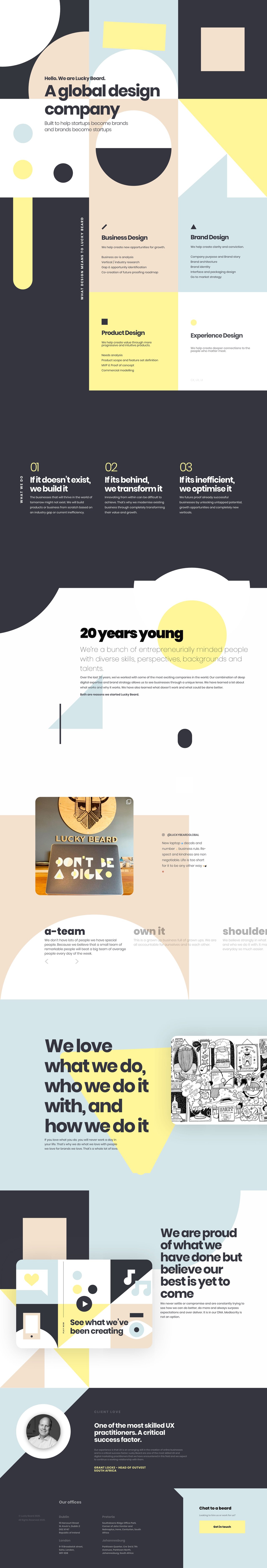 Lucky Beard Website Screenshot