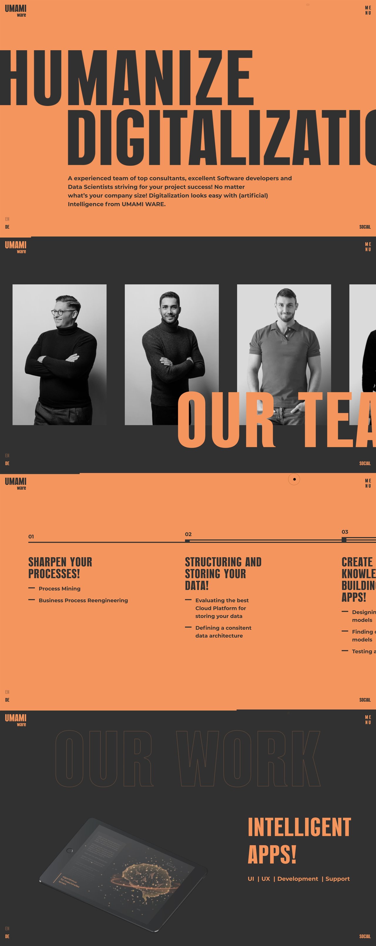 Umami Ware Website Screenshot