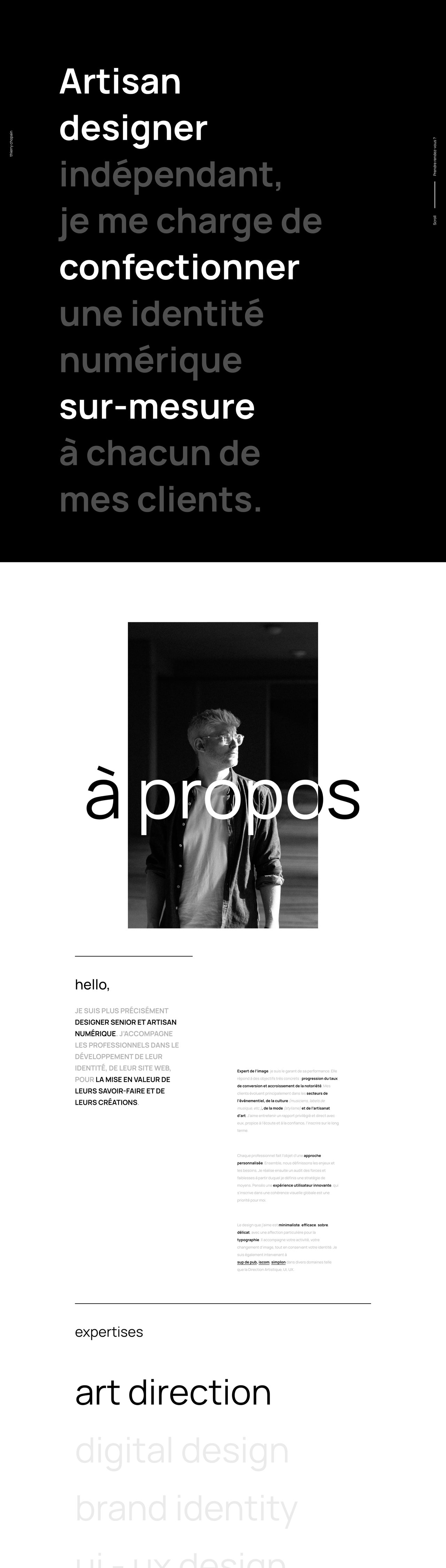 Thierry Chopain Website Screenshot