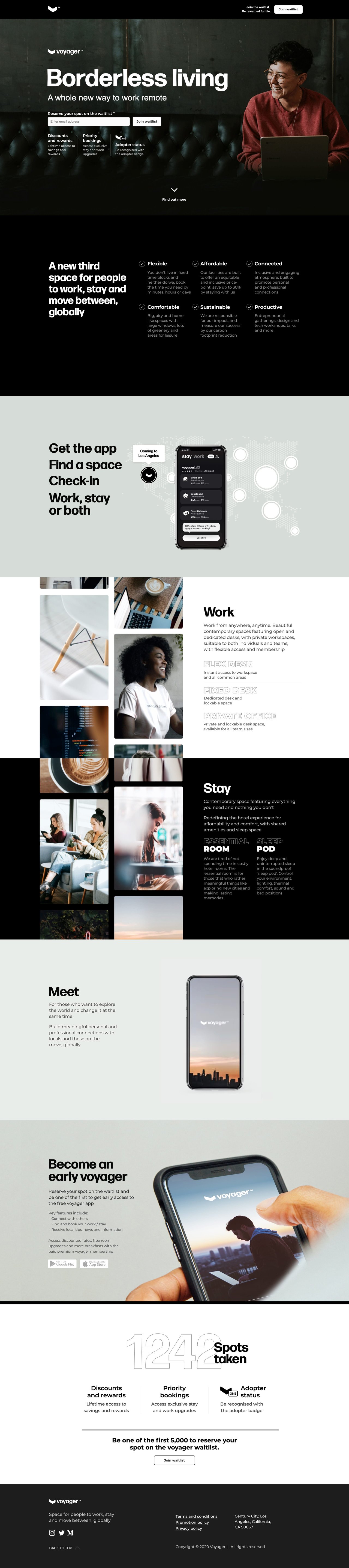 Voyager Website Screenshot