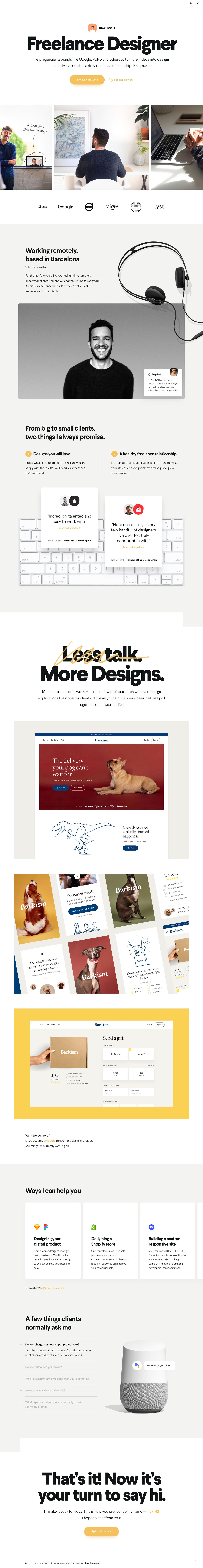 Iñaki Soria Website Screenshot