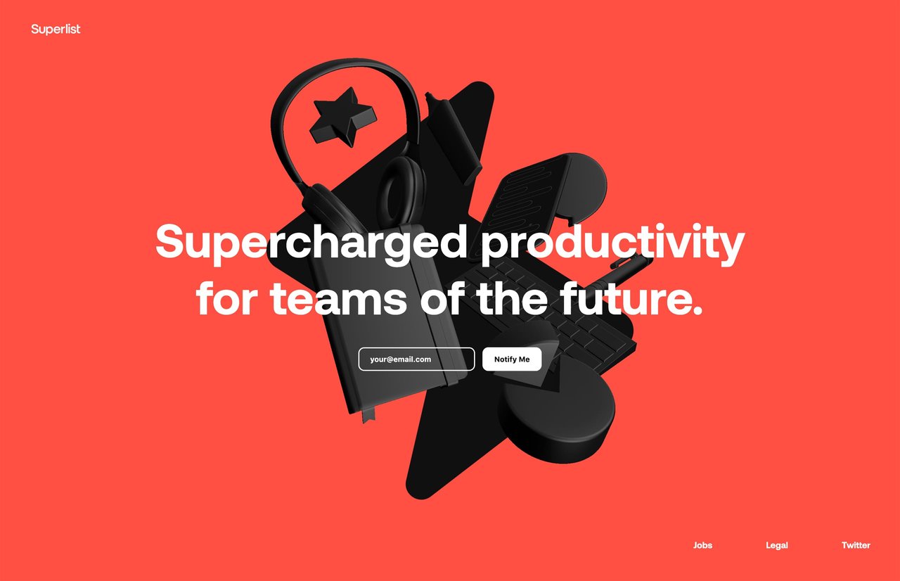 Superlist Website Screenshot