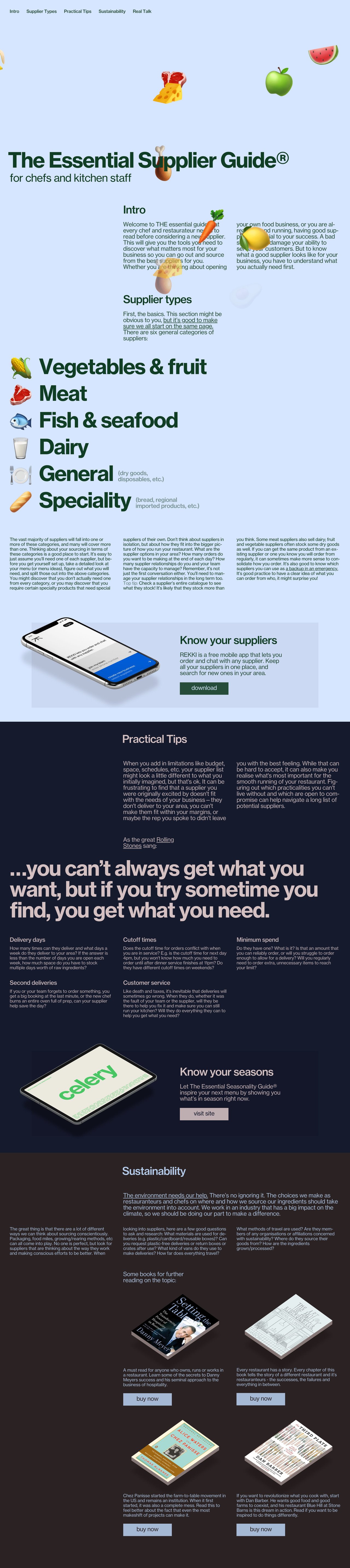 The Essential Supplier Guide Website Screenshot