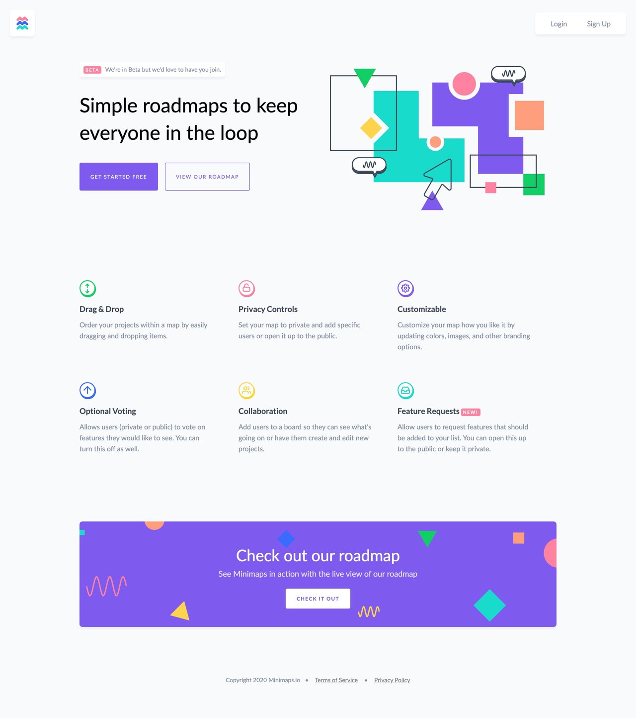 Minimaps Website Screenshot