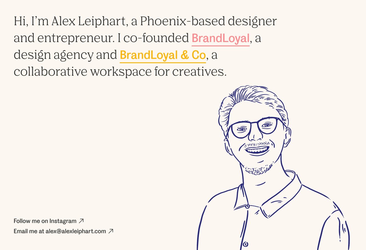 Alex Leiphart Website Screenshot