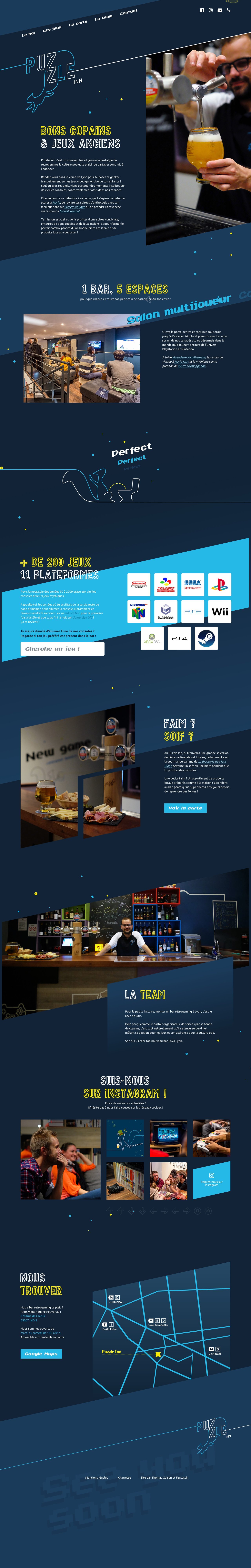 Puzzle Inn Website Screenshot