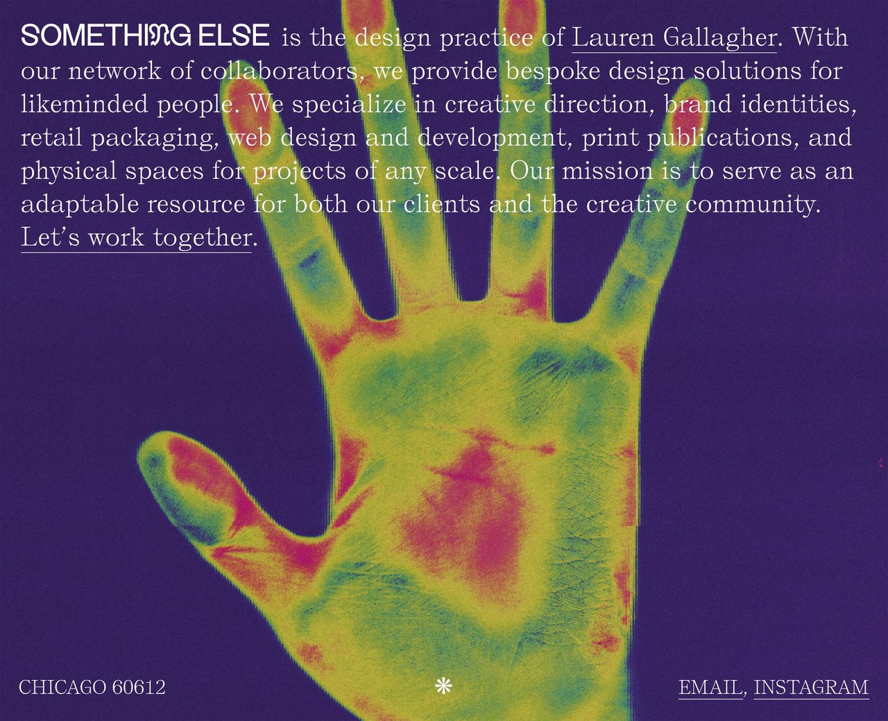 SOMETHI?G ELSE Website Screenshot