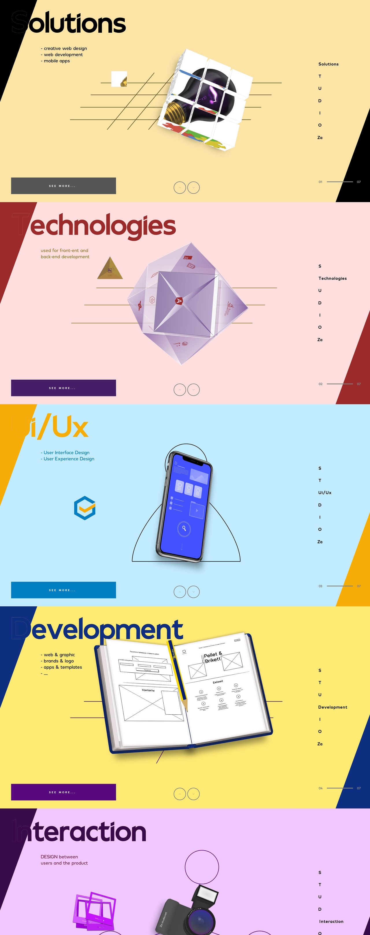 ZA Studio Website Screenshot