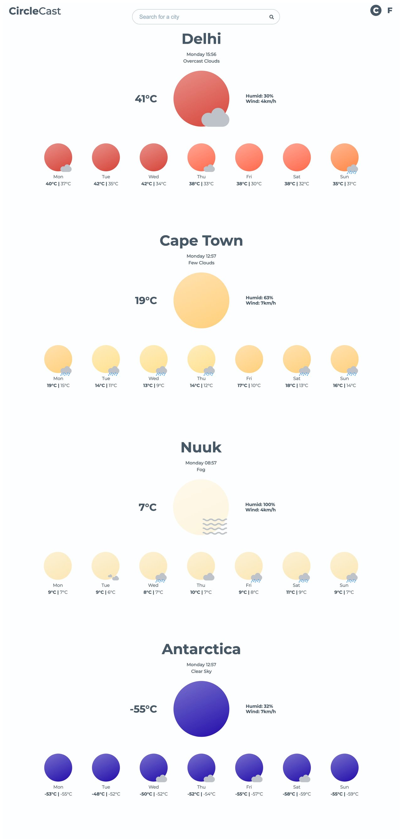 CircleCast Website Screenshot