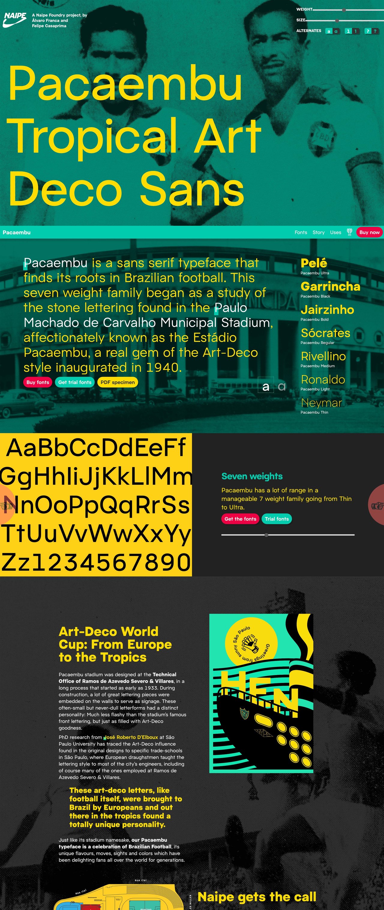 Pacaembu Website Screenshot