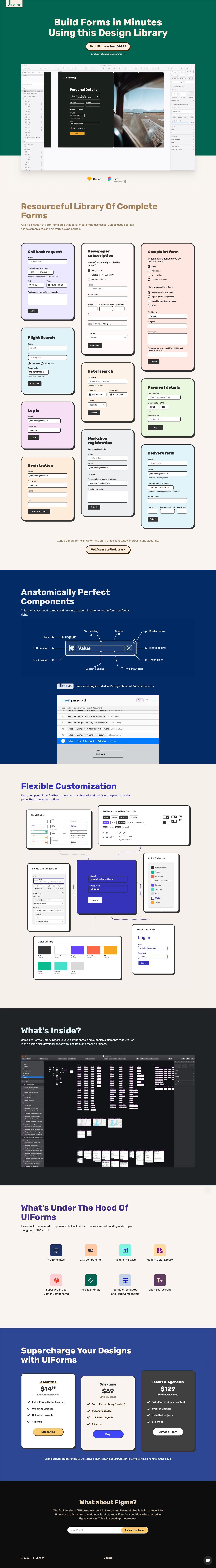 UIForms Website Screenshot