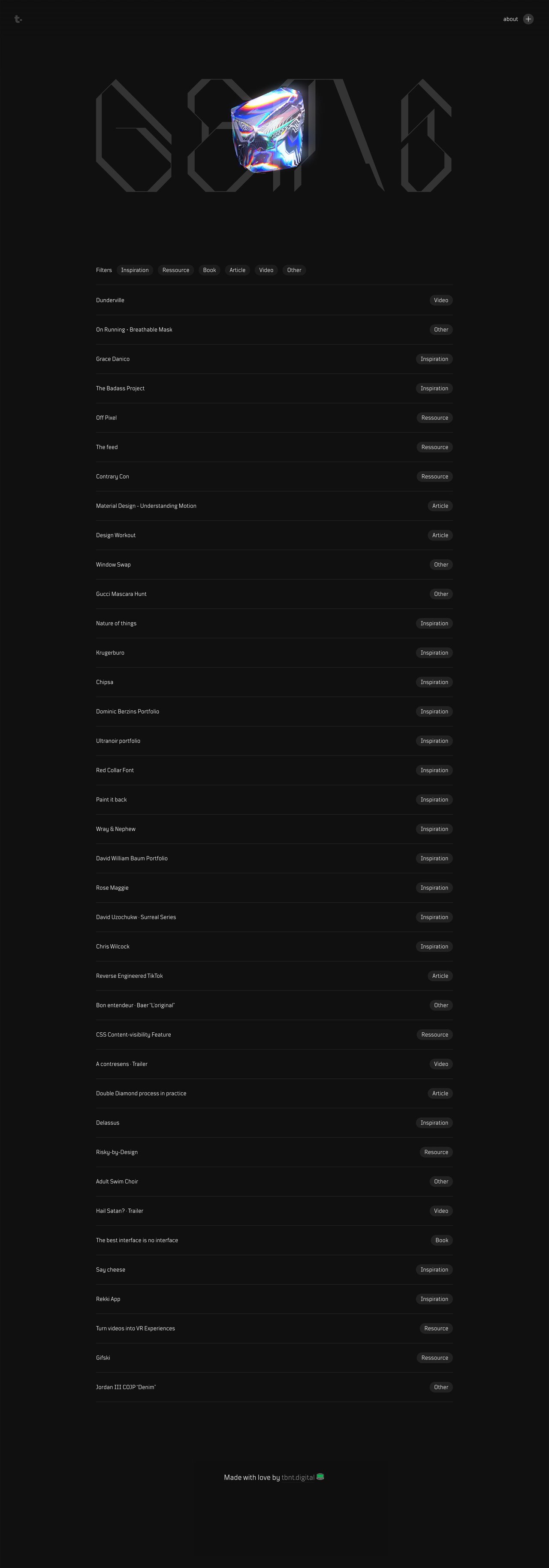 Gems Website Screenshot