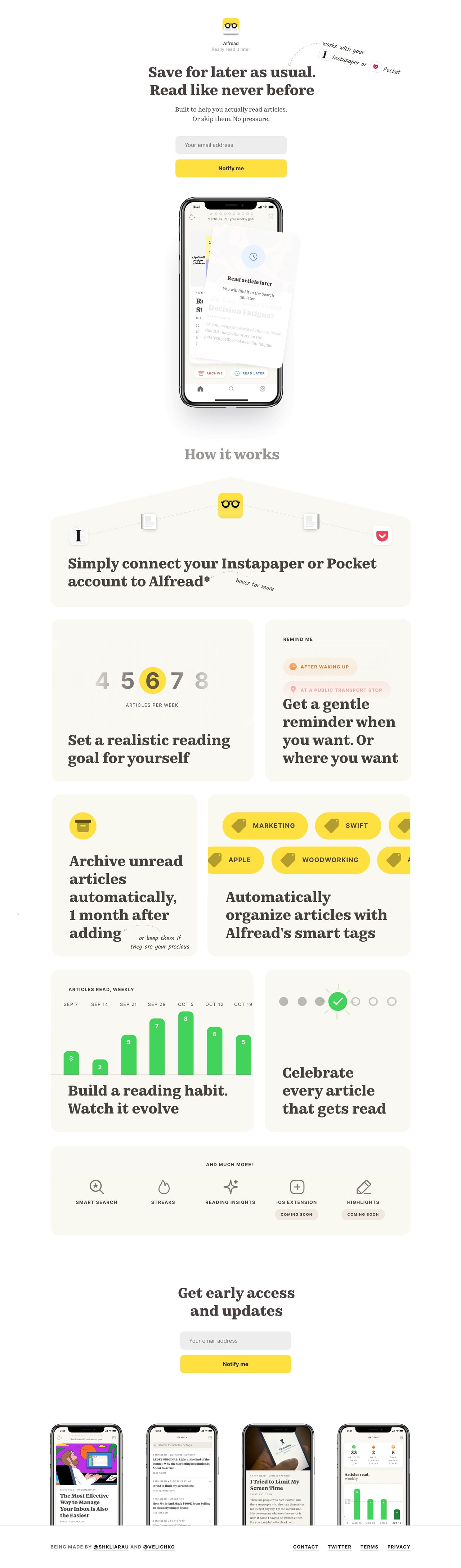 Alfread Website Screenshot