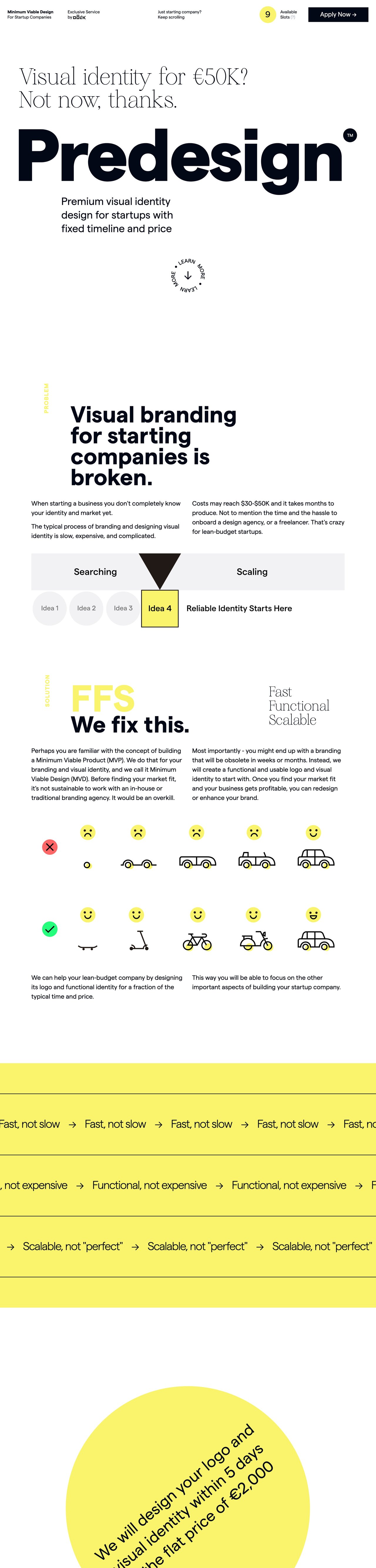 Predesign by Oblik Studio Website Screenshot