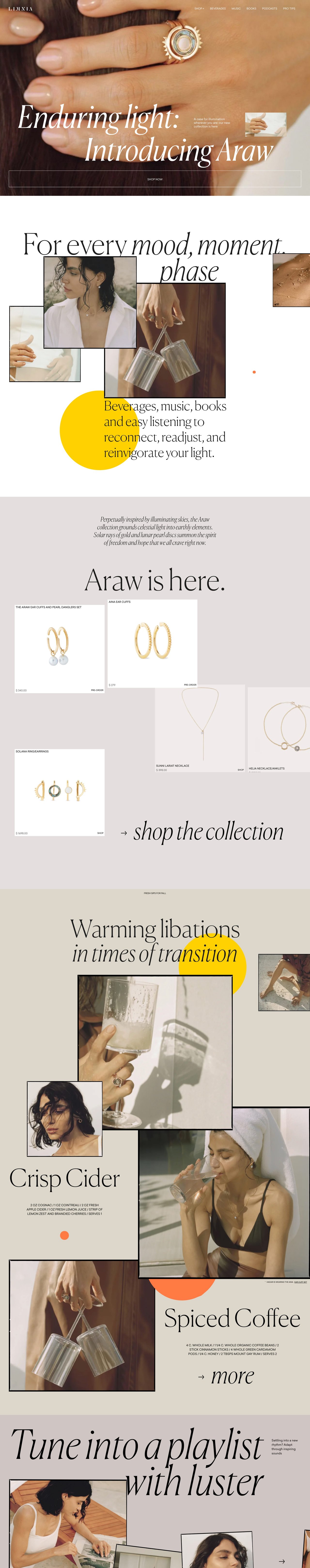 Limnia Araw Website Screenshot