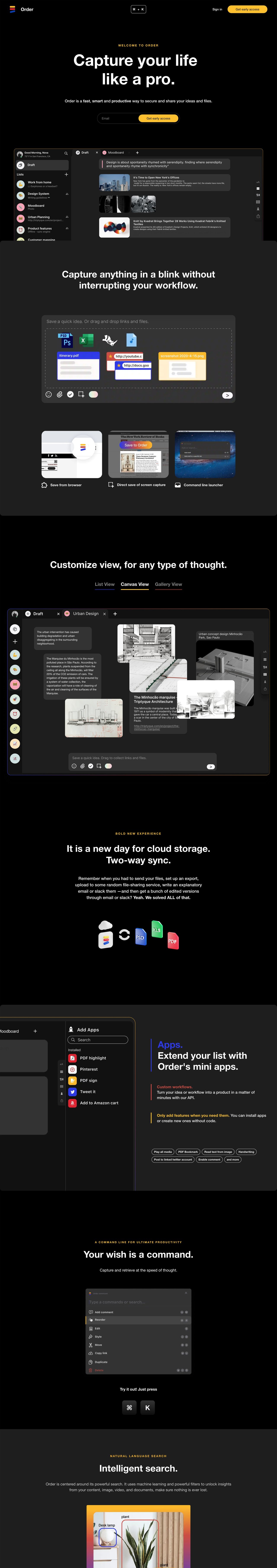 Order Website Screenshot